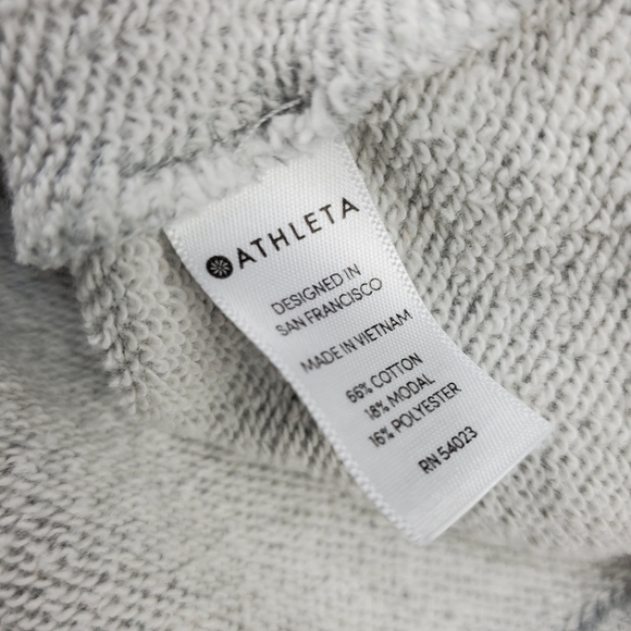 ATHLETA Grey Cinch Waist Modal Blend Sweater Small - Picture 8 of 16